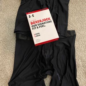 Under armour 2 pack boxer jock black underwear m